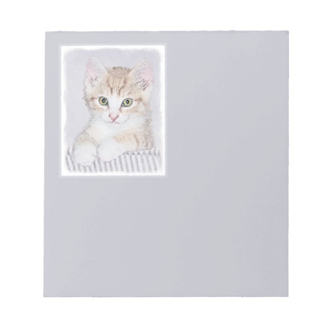 Orange Tabby Kitten Painting - Originalkassett Anteckningsblock (Framsida)