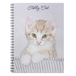 Orange Tabby Kitten Painting - Originalkassett Anteckningsbok