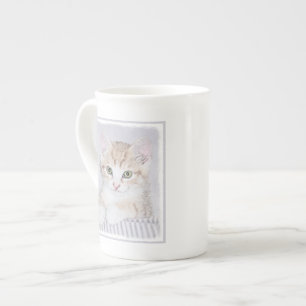 Orange Tabby Kitten Painting - Originalkassett Benporslin Mugg