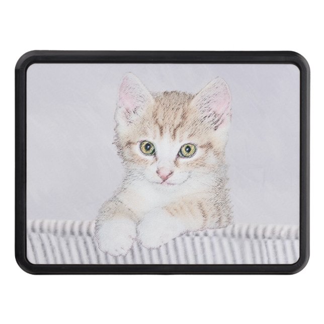 Orange Tabby Kitten Painting - Originalkassett Dragkroksskydd (Framsidan)