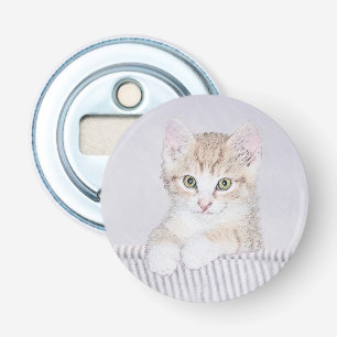 Orange Tabby Kitten Painting - Originalkassett Flasköppnare