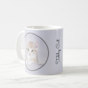 Orange Tabby Kitten Painting - Originalkassett Kaffemugg