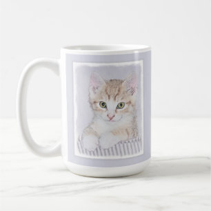 Orange Tabby Kitten Painting - Originalkassett Kaffemugg