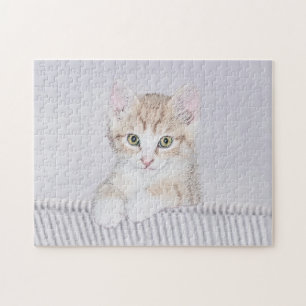 Orange Tabby Kitten Painting - Originalkassett Pussel