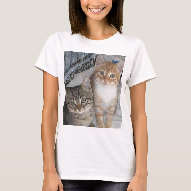 Orange Tabby Kittens T-shirt (Framsida)