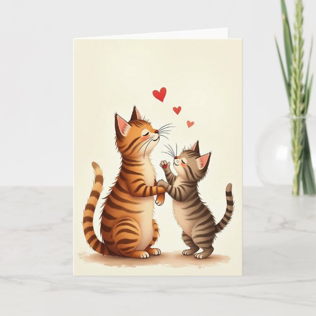 Orange Tabby Morsdagskort Kort (Framsida)
