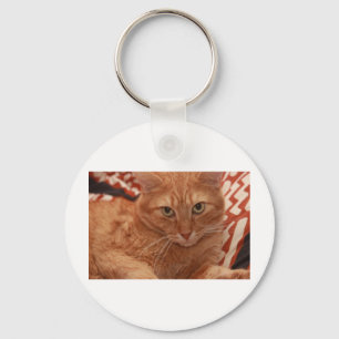Orange Tabby Nyckelring