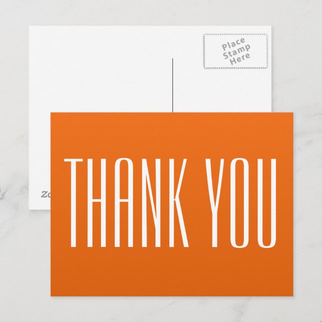 Orange Tack Kort (Fram/baksida)