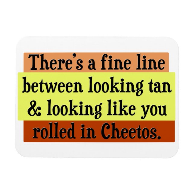 Orange Tan Joke Magnet (Horisontell)