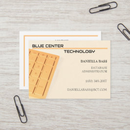 Orange Tangentbord informationsteknik Visitkort