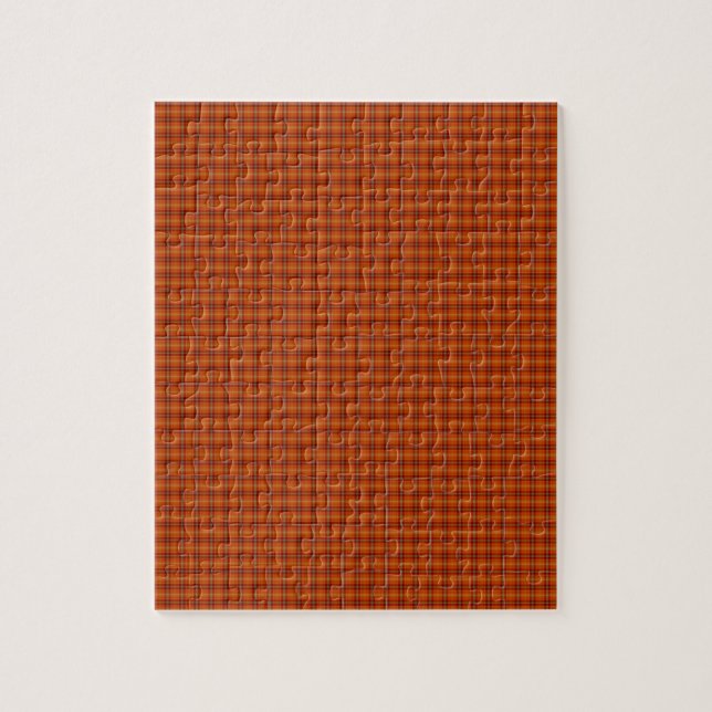 Orange Tartan Puzzle Pussel (Vertikal)