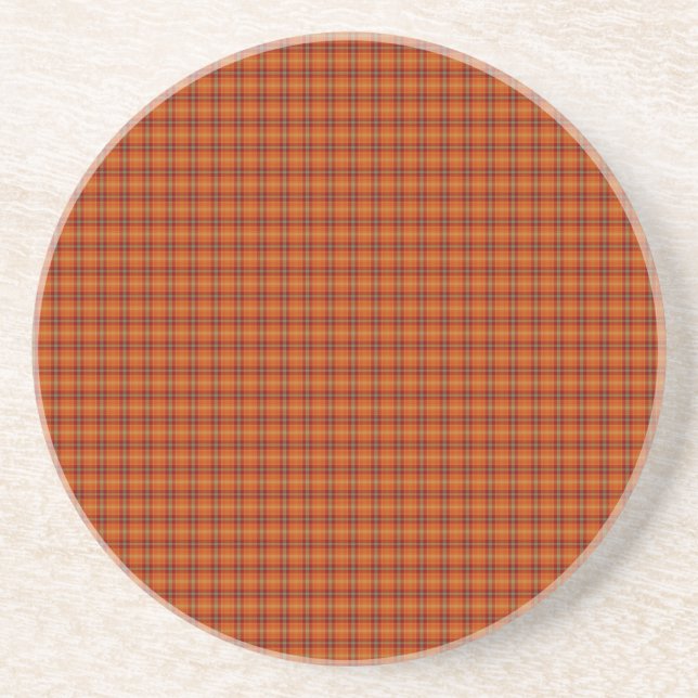 Orange Tartan Underlägg (Framsidan)