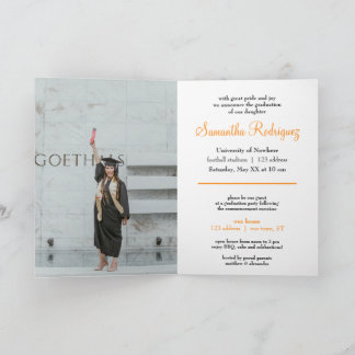 Orange Tassel Studenten Meddelande