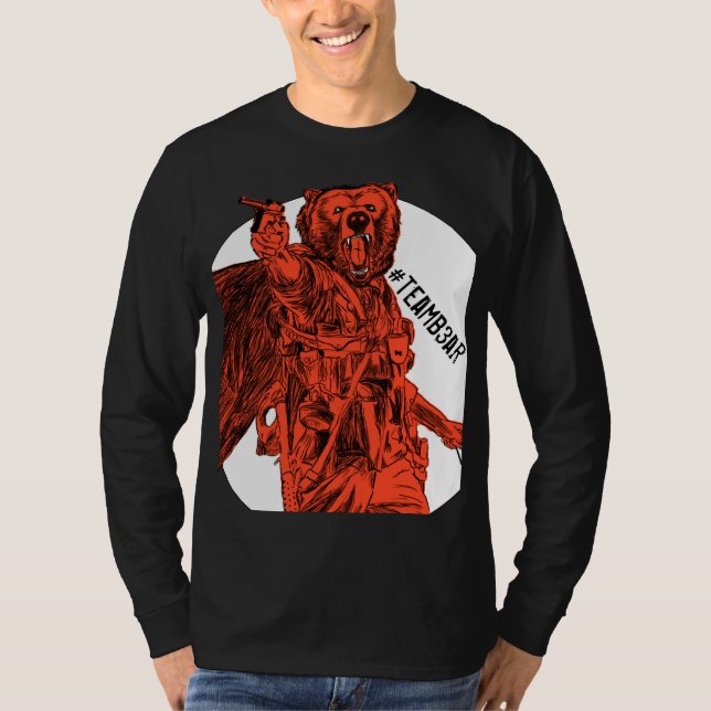 Orange #teamb3ar för slagfält B3ar Tee (Framsida)