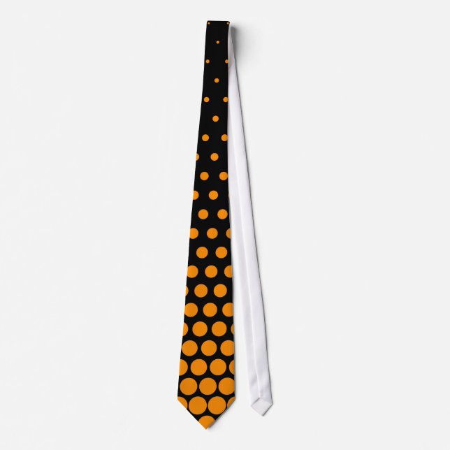 Orange Techno Dots Modern Black Slips (Framsida)