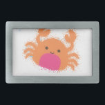 Orange Tecknad Crab<br><div class="desc">En söt orange tecknad krabba. Struktur-effekten tillämpas på bilden.</div>