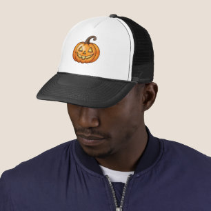 Orange Tecknad Jack o lantern Pumpkin Halloween Keps