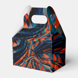 Orange teckning på fyrkanter som är justerade efte presentaskar