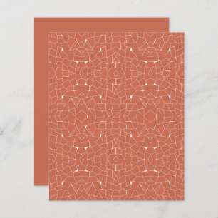 Orange Terra Cotta Mosaic Scrapbook Pappra Lakan