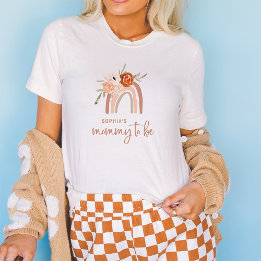 Orange Terracotta Boho | Mamma att regnbåge T Shirt
