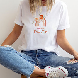 Orange Terracotta Boho | Mamma Regnbåge T Shirt