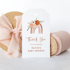 Orange Terracotta Boho | Regnbågsluss Presentetikett