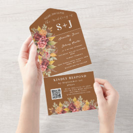 Orange Terracotta Fall Boho Bröllop OSA