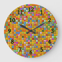 Orange "Terracotta" Multifärgade plattor Mönster