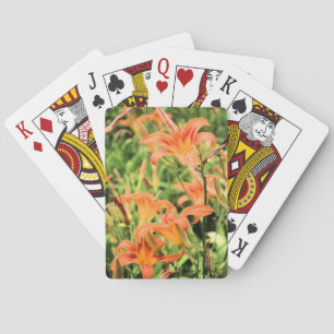 Orange Tiger Lilies Spelkort