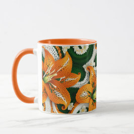 Orange Tiger Lily Crochet Mugg