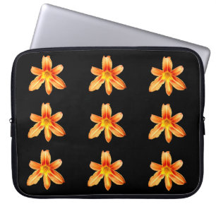 Orange Tiger Lily Laptop sleeve