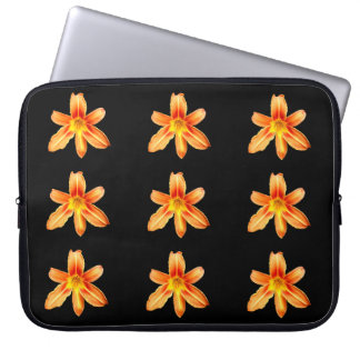 Orange Tiger Lily Laptop sleeve