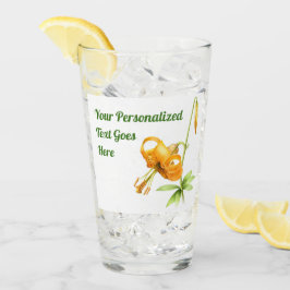 Orange Tiger Lily Personlig Glaskopp