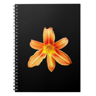 Orange Tiger Lily Spiral bärbar dator Anteckningsbok