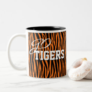 Orange Tiger Rand Mugg Kopp