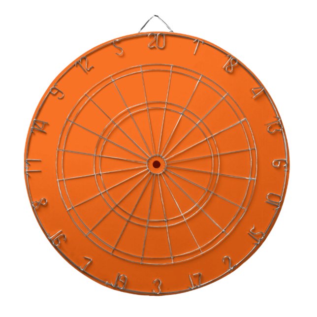 Orange Tiger Solid Färg Darttavla (Framsidan)