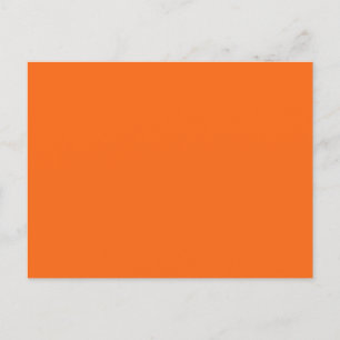 Orange Tiger Solid Färg Vykort