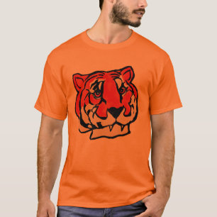 ORANGE TIGER T SHIRT
