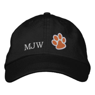 Orange Tiger Tass Cap Broderad Keps