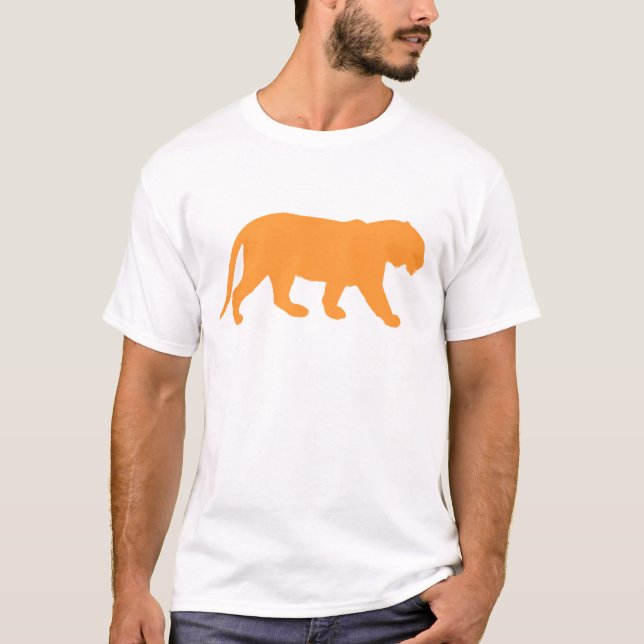 Orange Tiger Tee Shirt (Framsida)