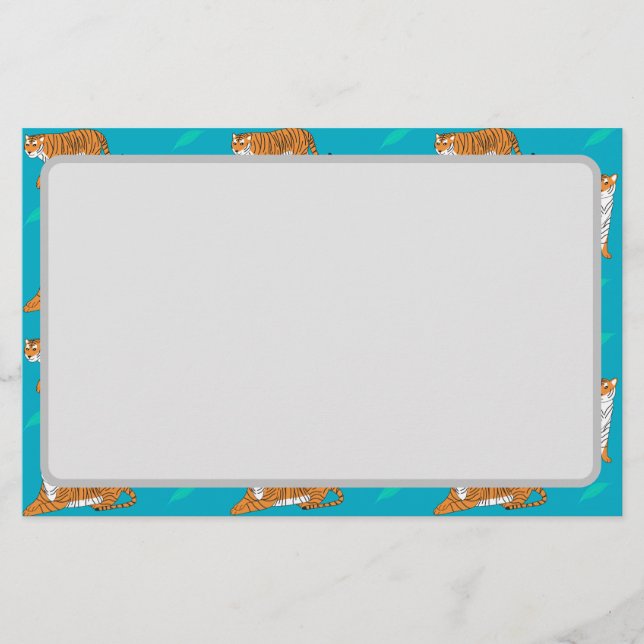 Orange Tigers Brevpapper (Framsida)