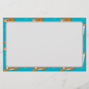 Orange tigrar brevpapper