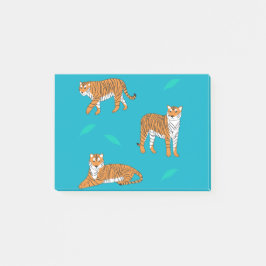 Orange tigrar post-it block