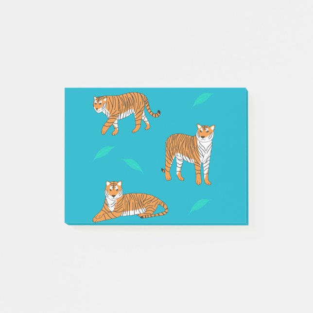 Orange tigrar post-it block (Framsida)