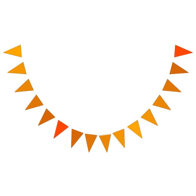 Orange till solnedgång röd gradient Tropiskt hav t Vimplar (Alla)