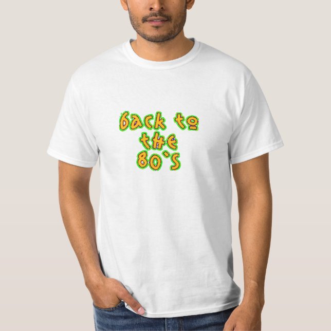 Orange tillbaka till 80-talet t-shirt (Framsida)