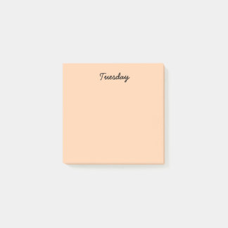 Orange tisdag post-it block