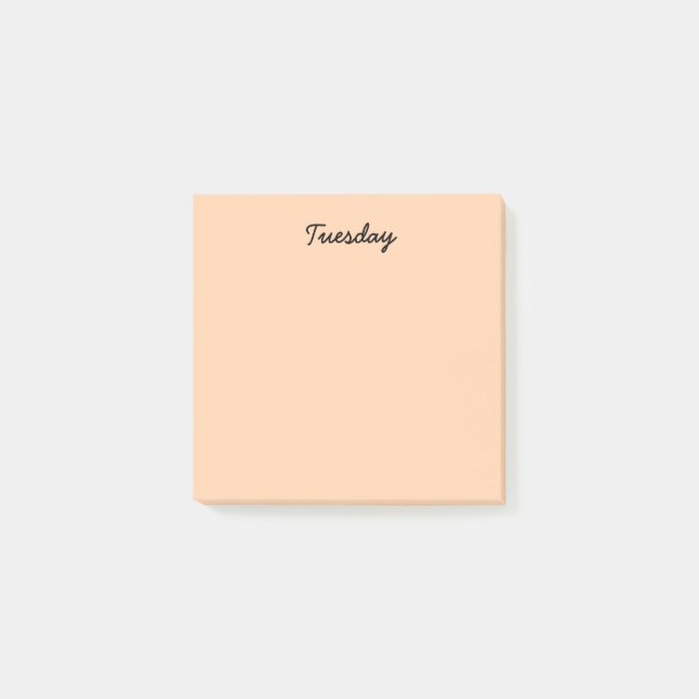 Orange tisdag post-it block (Framsida)
