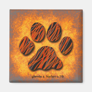 Orange Tone Tass Design by Glenda S. Harlan Magnet