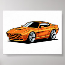 Orange Toon Vehicle